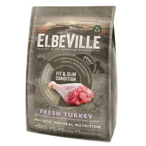 ELBEVILLE DOG FIT & SLIM FRESH TURKEY sausā suņu barība Tītars 4kg